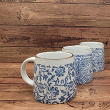 Load image into Gallery viewer, Blue Floral Mug