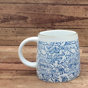 Blue Floral Mug