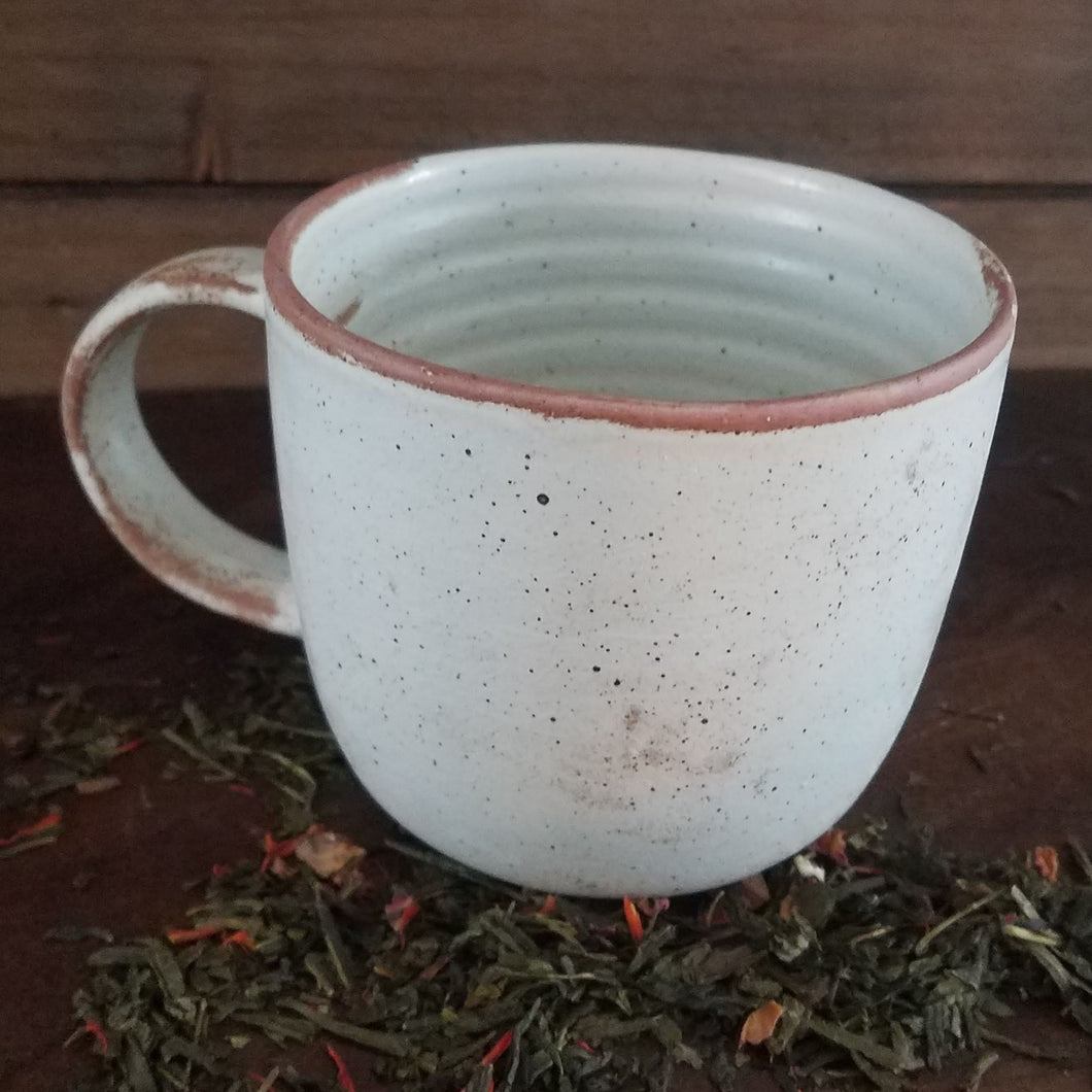 Terracotta Speckled Tea Cup