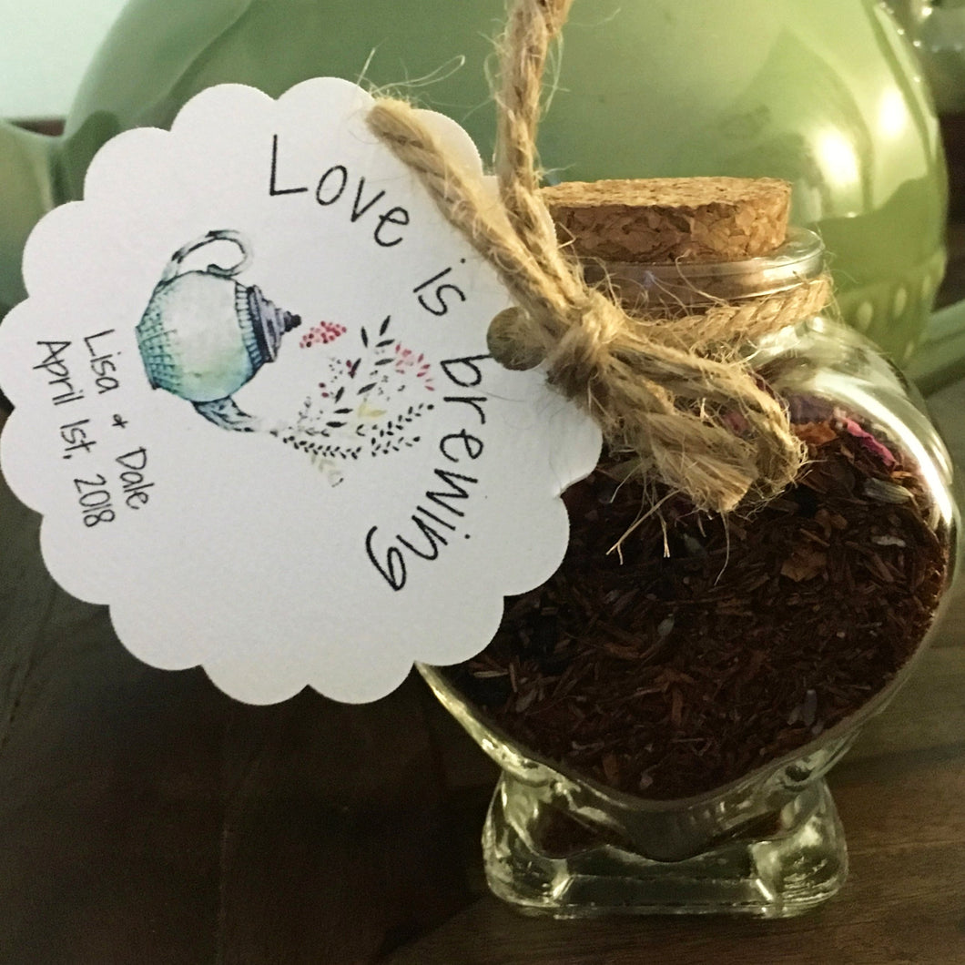 Heart-shaped Jar w/Cork Lid