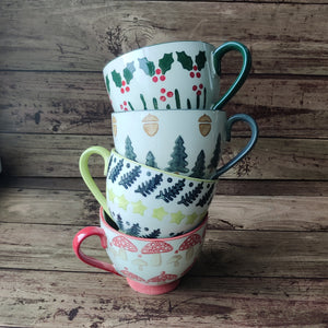 Holiday Mug (Hand-Stamped)
